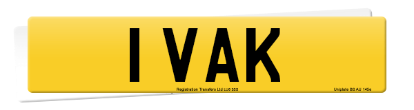 Registration number 1 VAK